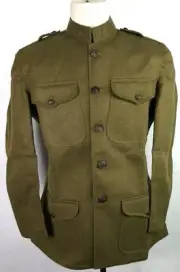 WWI US ARMY M1917 WOOL COMBAT FIELD TUNIC- SIZE LARGE