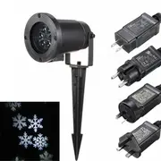 Waterproof Moving White Snowflake Laser Projector Stage Light Christmas Outdoor Landscape Lamp Christmas Decorations Clearance Christmas Lights 7758 U