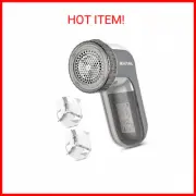 BEAUTURAL Fabric Shaver & Lint Remover, Sweater Defuzzer w/ 2-Speeds, 2 Replacea