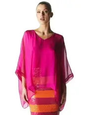[Fate & Becker] Blossoming Silk Top in Pink