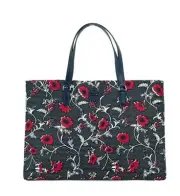 Tory Burch Medium Nylon Retro Batik Print Shoulder Tote Handbag
