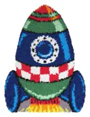 Orchidea Latch hook rug kit Spaceship 4187