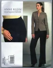 Vogue American Designer Anne Klein NY Pattern UNCUT Sizes 16-22 Jacket Pants
