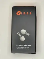 Vibes Hi-Fidelity Invisible Noise Reduction Earplugs - 15 NRR Hearing Protection
