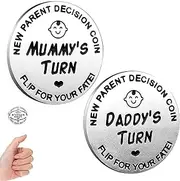 Funny Decision Coin for New Parents, Baby Gifts, Gifts for Expecting Dad, Expecting Dad Gifts, New Parents Decision Coin, For New Mum Dad, Newborn Baby Gifts