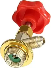 AC Can Tap - SAE Auto AC Can Tap Valve | R134a Bottle Opener | Manual Punch Valve Tool For Car Refrigerant – Brass Thread Connector For Anti-Leak HVAC Refill And Manifold Gauge Setup