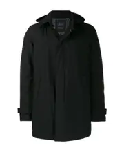 Herno Lightweight Hooded Coat IT58 Black