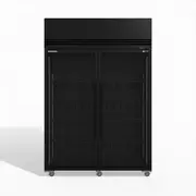 Skope SKFT1300N-A 2 Glass Door Upright Display or Storage Freezer