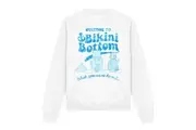 SpongeBob SquarePants Unisex Adult Bikini Bottom Welcome Sweatshirt (White) - UTTV12807