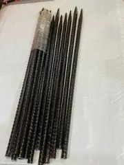 15'' Rebar Stakes 15pc. Ground Anchors Steel Plant Support Garden Stake Metal R3