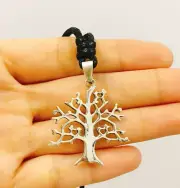 925 Sterling Silver Tree of Life Celtic Oak Charm Necklace Pendant Jewelry