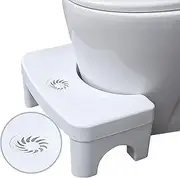 Toilet Stool Poop Stool for Squatting Posture,Non-Slip Poop Stool for Bathroom Adults, Pooping Stool for Kids, 7'' Height Squat Portable Plastic Potty Step Stool with Fragrance Position