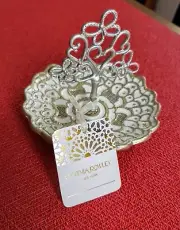 Cynthia Rowley New York Enamel on Metal Flower Heart Tree Ring Jewelry Dish