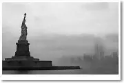 Statue of Liberty NYC - Twin Towers - POSTER