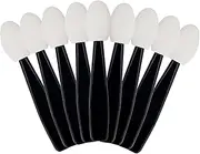 GCQQ 100pcs Eyeshadow Applicators Double-side, White Eye Shadow Brushes Short, Sponge Eyeshadow Applicator, Reusable Eyeshadow Applicator, 1.57" Professional Eye Shadow Brushes for Makeup(White)