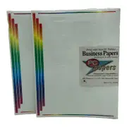 Rainbow Ink Jet Laser Printer Paper 200 pages Pride Lot of 2 Vintage