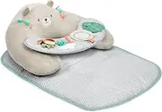 Ingenuity Cozy Prop 4-in-1 Sit Up & Prop Activity Mat, for Age Newborn & Up, Unisex, Toys - Nate The Bear