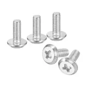 M3x8mm Flat Round Head Phillips Head Screw, 20Pcs Phillips Drive Machine Screw