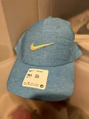 Nike Dri-Fit Training Club Cap Hat Aquarius Blue Adjustable Strap Size M/L NEW