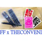 BLACK全新FRAGMENT X THE CONVENI X PILOT X BICYCLE原子筆+撲克牌套組