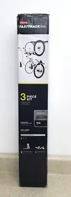 Rubbermaid FastTrack Garage 3-Piece Bike Storage Kit with 32" Rail and 2 Vertica