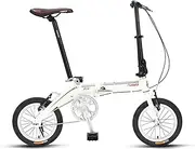 Folding Bike for Women | 14 Inch Ultra-Light Portable Women's Commuting City Bike for Adult |