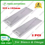 2x RANGEHOOD FILTER 525x162mm Suit For BLANCO OMEGA RBES62B1 IAG9SE4 RS6W RSFR8S