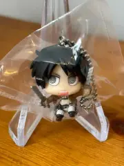 Attack on Titan Eren Yeager Plastic Figure Keychain Deformed Chimi Char Mascot