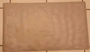 NIB Amazon Basics Non-Slip Rubber Bath Mat w/ Pebble Texture in Light Gray