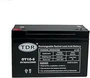 TDR BATTERY OT10-6 6V 10AH AGM Deep Cycle Sealed Lead Acid SLA GEL AGM BATTERY for mobility scooters, golf carts, wheelchair, dust collectors, mowers and more