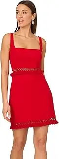 [Adrianna Papell] Women's Knit Crepe Mini Dress