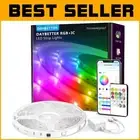 100ft App-Controlled LED Strip Lights with Smart IC Technology for Home Decor