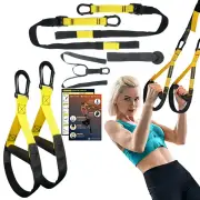 400kg Max Capacity 2.1m Length Resistance Band Set with Handles and Door Anchor Home Gym Full Body Workout Kit Anti-Snap