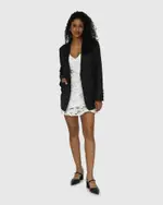 [Belle & Bloom] Head To Head Tuxedo Jacket - Black