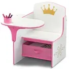 Delta Children Princess Crown Task Chair Desk with Storage Bin, Greenguard Gold