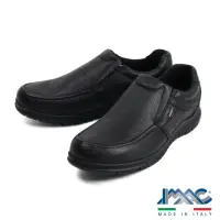 在飛比找momo購物網優惠-【IMAC】義大利荔枝紋經典款休閒鞋 黑色(252318-B