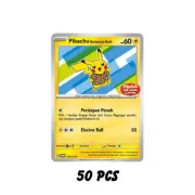 Lot 50 Pcs Pokemon Card 155/SV-P Pikachu Batik Staryu Indonesia TRACKING NUMBER