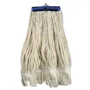 Boardwalk 824C Mop Head, Lie-flat Head, Cotton Fiber, 24oz, White, 12/carton