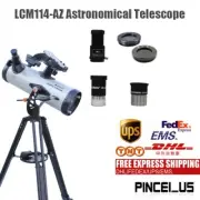 LCM114-AZ Astronomical Telescope 114mm Aperture GoTo Mount Reflector with Tripod