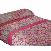 PEPPA PIG Complete Bed Set 3 Pieces Pink And Fuchsia With Cotton Pattern