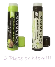 Panama Jack Broad Spectrum UVA-UVB SPF45 Lip Balm (Chapstick) Vanilla/Tropical