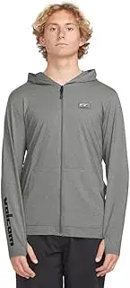 [Volcom] Men's Modstone Loose Fit Zip Hood UPF 50+ Long Sleeve Rashguard