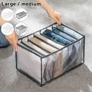 7Grids Storage Bag Clothes Jeans Pants Drawer Organizer Wardrobe Boxes Foldableེ