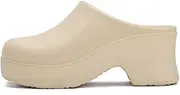 [SALIGNA] Womens Mules Closed Casual Outdoor Non Slip Sandals Slip On Clogs Block High Heel Backless Slippers with Arch Support