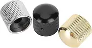 3Pcs Electric Guitar Control Knobs,Tone Change Knob with L Wrench Iron Dome for Adjusting Tone Volume Decoration