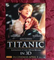 TITANIC 3D MOVIE SPECIAL PRE-RELEASE INVITATION FLYER Poster DiCAPRIO WINST