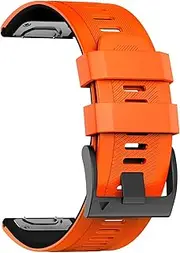 U-LIMVE Armband für Garmin Fenix 8 51mm/Fenix 7X Pro/Fenix 7X/Fenix 6X Pro/Fenix 6X/Fenix 5X/Fenix 3, Silikon QuickFit 26mm Armband für Garmin Descent Mk3i 51mm/Epix Pro 51mm/TACTIX 7