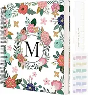 UntilPlan Hardcover Spiral Notebook Journal 8.5” x 11”, 300 Pages Journals, A4 Large College Ruled Cute Floral Letter Spiral Journal for Work School Note taking,Lined Journal for Women Men (M, A4)