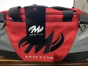 Motiv Ballistix Fire Red 2 Ball Tote Bowling Bag