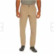 Banana Republic Men's Lightweight Flat Front Pant, Size 36x32, Color Khaki